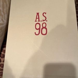 A.S.98 Naylor Brand new black leather wedge shoes